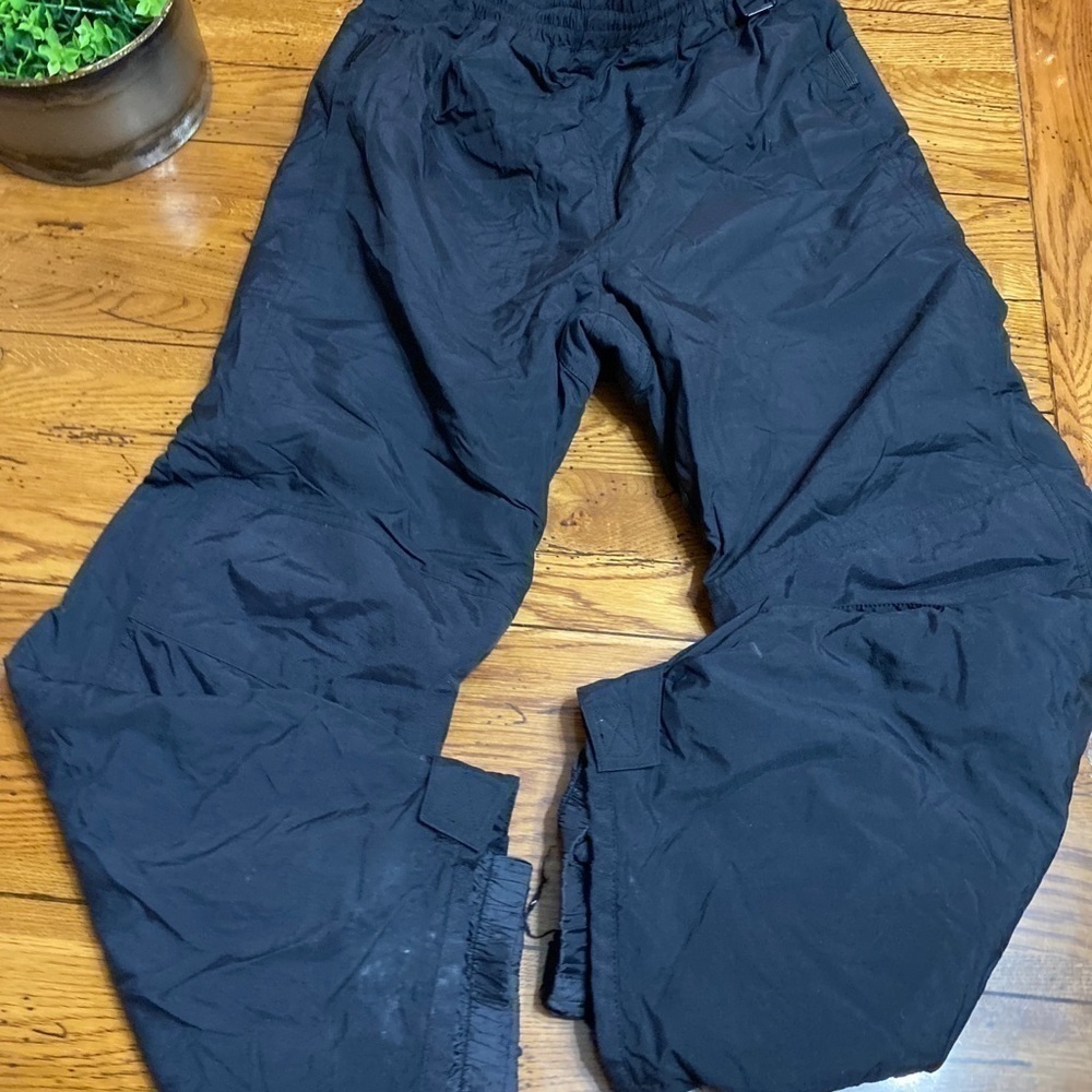 Red Ledge Adult Rain/Snow Pants, Full-side zipper; Black, Unisex - Size S.